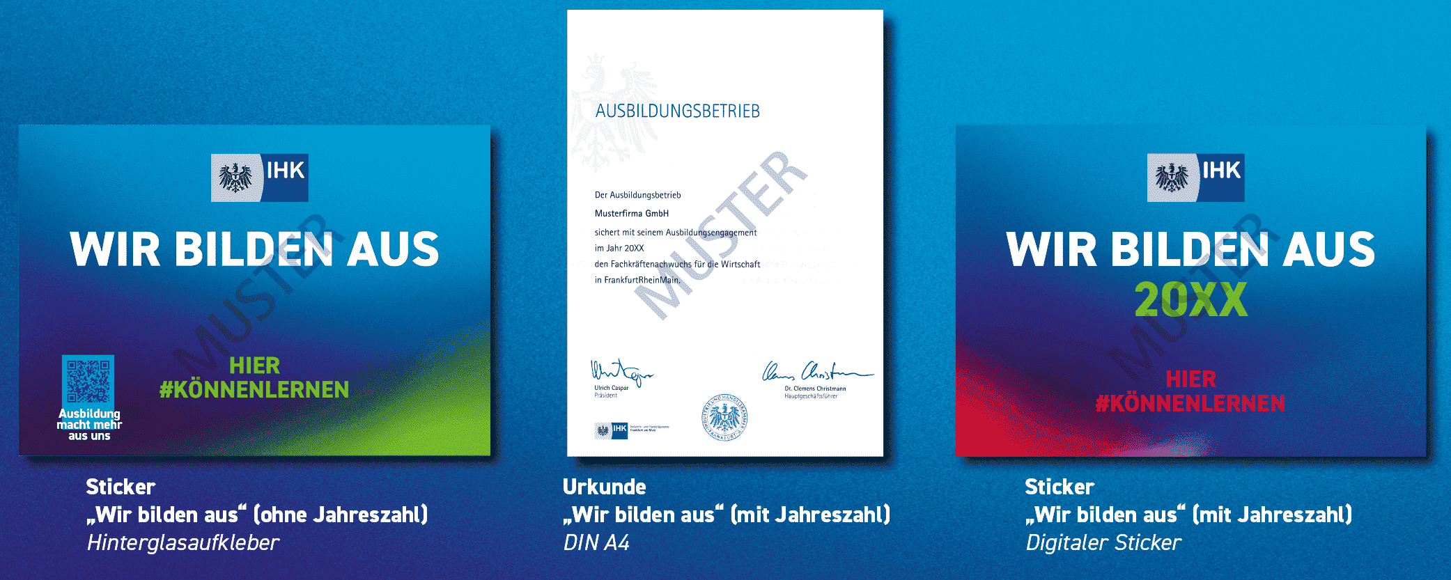 Schmuckbild Urkunden und Sticker