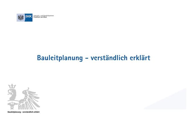  Bauleitplanung - verständlich erklärt
